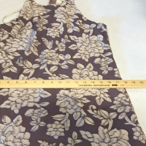 Lazy Sundays Women's Floral Halter Dress Sleeveless Purple Tan Size M NWT - Picture 11 of 14